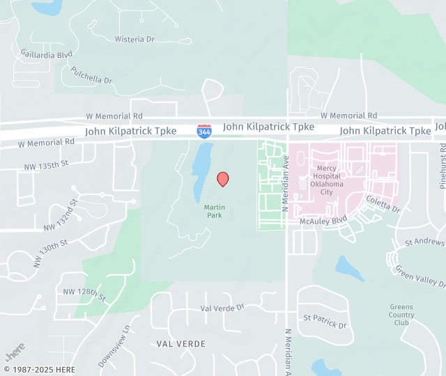 Location Map: 4514 Memorial Circle Oklahoma City, OK 73142