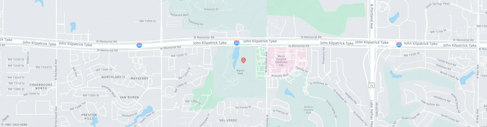 Location Map: 4514 Memorial Circle Oklahoma City, OK 73142